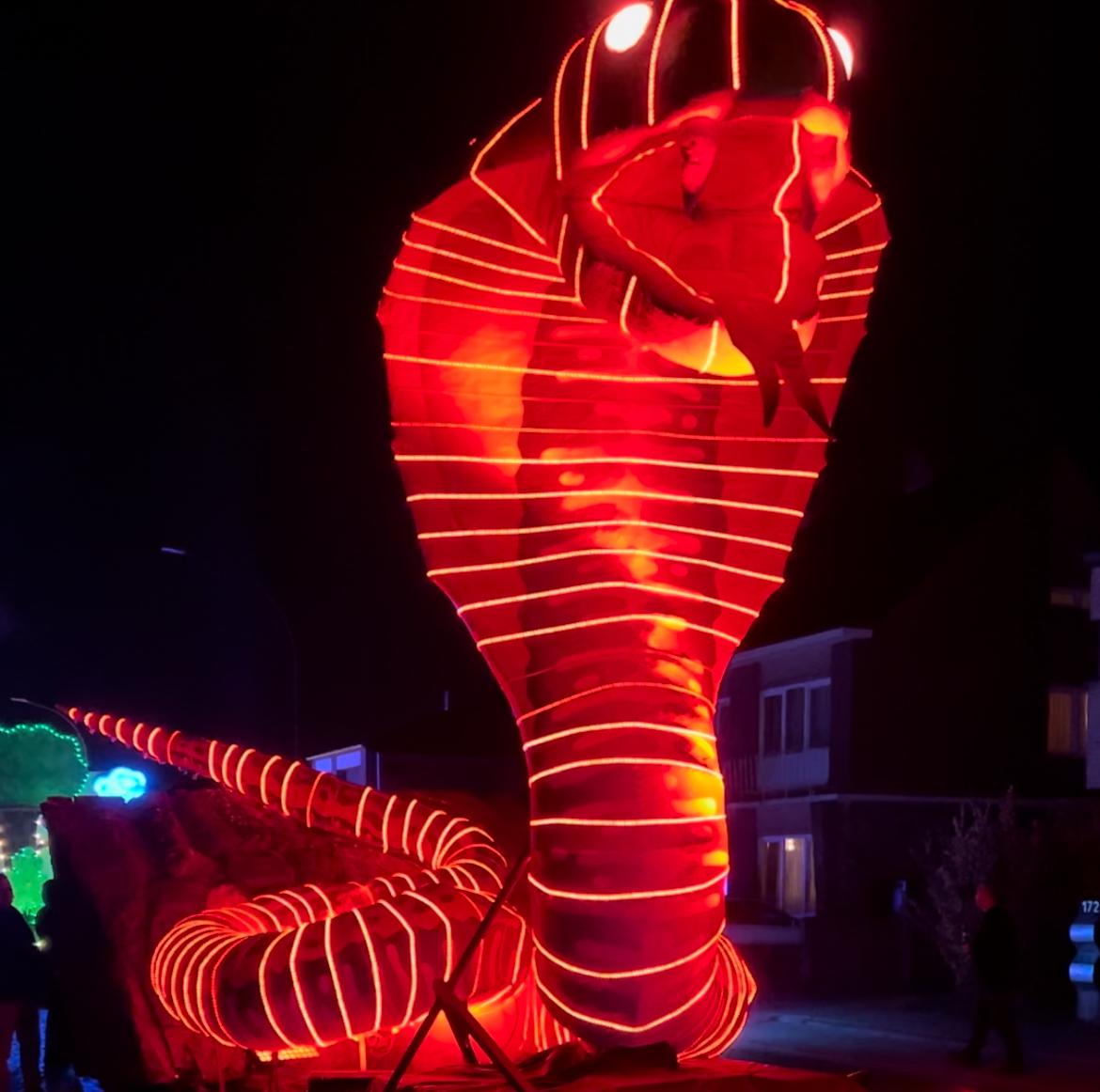 Photo of Lichtstoet float with DMX-programmed light show